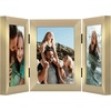 image:imageAmericanflat Hinged 8x10 Picture Frame with ShatterResistant Glass  Double Picture Frames with Engineered Wood  Signature Collection  Photo Frame for Tabletop Display  WhiteGold