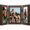 image:imageAmericanflat Hinged 8x10 Picture Frame with ShatterResistant Glass  Double Picture Frames with Engineered Wood  Signature Collection  Photo Frame for Tabletop Display  WhiteWalnut