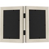 image:imageAmericanflat Hinged 8x10 Picture Frame with ShatterResistant Glass  Double Picture Frames with Engineered Wood  Signature Collection  Photo Frame for Tabletop Display  WhiteLight Wood
