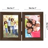 image:imageAmericanflat Hinged 8x10 Picture Frame with ShatterResistant Glass  Double Picture Frames with Engineered Wood  Signature Collection  Photo Frame for Tabletop Display  WhiteWalnut