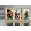 image:imageAmericanflat Hinged 8x10 Picture Frame with ShatterResistant Glass  Double Picture Frames with Engineered Wood  Signature Collection  Photo Frame for Tabletop Display  WhiteGold