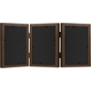 image:imageAmericanflat Hinged 8x10 Picture Frame with ShatterResistant Glass  Double Picture Frames with Engineered Wood  Signature Collection  Photo Frame for Tabletop Display  WhiteWalnut