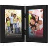 image:imageAmericanflat Hinged 8x10 Picture Frame with ShatterResistant Glass  Double Picture Frames with Engineered Wood  Signature Collection  Photo Frame for Tabletop Display  WhiteBlack