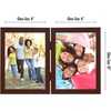 image:imageAmericanflat Hinged 8x10 Picture Frame with ShatterResistant Glass  Double Picture Frames with Engineered Wood  Signature Collection  Photo Frame for Tabletop Display  WhiteMahogany