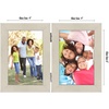 image:imageAmericanflat Hinged 8x10 Picture Frame with ShatterResistant Glass  Double Picture Frames with Engineered Wood  Signature Collection  Photo Frame for Tabletop Display  WhiteLight Wood