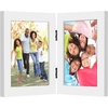 image:imageAmericanflat Hinged 8x10 Picture Frame with ShatterResistant Glass  Double Picture Frames with Engineered Wood  Signature Collection  Photo Frame for Tabletop Display  WhiteWhite