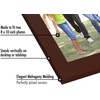 image:imageAmericanflat Hinged 8x10 Picture Frame with ShatterResistant Glass  Double Picture Frames with Engineered Wood  Signature Collection  Photo Frame for Tabletop Display  WhiteMahogany