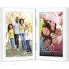 image:imageAmericanflat Hinged 8x10 Picture Frame with ShatterResistant Glass  Double Picture Frames with Engineered Wood  Signature Collection  Photo Frame for Tabletop Display  WhiteWhite