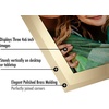 image:imageAmericanflat Hinged 8x10 Picture Frame with ShatterResistant Glass  Double Picture Frames with Engineered Wood  Signature Collection  Photo Frame for Tabletop Display  WhiteGold