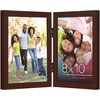 image:imageAmericanflat Hinged 8x10 Picture Frame with ShatterResistant Glass  Double Picture Frames with Engineered Wood  Signature Collection  Photo Frame for Tabletop Display  WhiteMahogany