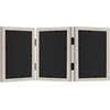 image:imageAmericanflat Hinged 8x10 Picture Frame with ShatterResistant Glass  Double Picture Frames with Engineered Wood  Signature Collection  Photo Frame for Tabletop Display  WhiteLight Wood