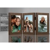 image:imageAmericanflat Hinged 8x10 Picture Frame with ShatterResistant Glass  Double Picture Frames with Engineered Wood  Signature Collection  Photo Frame for Tabletop Display  WhiteWalnut