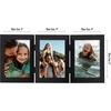 image:imageAmericanflat Hinged 8x10 Picture Frame with ShatterResistant Glass  Double Picture Frames with Engineered Wood  Signature Collection  Photo Frame for Tabletop Display  WhiteBlack