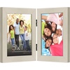 image:imageAmericanflat Hinged 8x10 Picture Frame with ShatterResistant Glass  Double Picture Frames with Engineered Wood  Signature Collection  Photo Frame for Tabletop Display  WhiteLight Wood