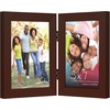image:imageAmericanflat Hinged 8x10 Picture Frame with ShatterResistant Glass  Double Picture Frames with Engineered Wood  Signature Collection  Photo Frame for Tabletop Display  WhiteMahogany