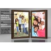 image:imageAmericanflat Hinged 8x10 Picture Frame with ShatterResistant Glass  Double Picture Frames with Engineered Wood  Signature Collection  Photo Frame for Tabletop Display  WhiteWalnut