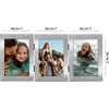 image:imageAmericanflat Hinged 8x10 Picture Frame with ShatterResistant Glass  Double Picture Frames with Engineered Wood  Signature Collection  Photo Frame for Tabletop Display  WhiteSilver