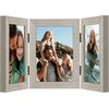 image:imageAmericanflat Hinged 8x10 Picture Frame with ShatterResistant Glass  Double Picture Frames with Engineered Wood  Signature Collection  Photo Frame for Tabletop Display  WhiteDriftwood