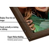 image:imageAmericanflat Hinged 8x10 Picture Frame with ShatterResistant Glass  Double Picture Frames with Engineered Wood  Signature Collection  Photo Frame for Tabletop Display  WhiteWalnut