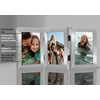 image:imageAmericanflat Hinged 8x10 Picture Frame with ShatterResistant Glass  Double Picture Frames with Engineered Wood  Signature Collection  Photo Frame for Tabletop Display  WhiteSilver
