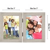 image:imageAmericanflat Hinged 8x10 Picture Frame with ShatterResistant Glass  Double Picture Frames with Engineered Wood  Signature Collection  Photo Frame for Tabletop Display  WhiteDriftwood