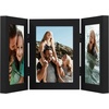 image:imageAmericanflat Hinged 8x10 Picture Frame with ShatterResistant Glass  Double Picture Frames with Engineered Wood  Signature Collection  Photo Frame for Tabletop Display  WhiteBlack