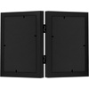 image:imageAmericanflat Hinged 8x10 Picture Frame with ShatterResistant Glass  Double Picture Frames with Engineered Wood  Signature Collection  Photo Frame for Tabletop Display  WhiteBlack