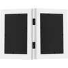 image:imageAmericanflat Hinged 8x10 Picture Frame with ShatterResistant Glass  Double Picture Frames with Engineered Wood  Signature Collection  Photo Frame for Tabletop Display  WhiteWhite