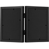 image:imageAmericanflat Hinged 8x10 Picture Frame with ShatterResistant Glass  Double Picture Frames with Engineered Wood  Signature Collection  Photo Frame for Tabletop Display  WhiteBlack