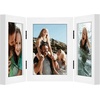 image:imageAmericanflat Hinged 8x10 Picture Frame with ShatterResistant Glass  Double Picture Frames with Engineered Wood  Signature Collection  Photo Frame for Tabletop Display  WhiteWhite