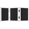 image:imageAmericanflat Hinged 8x10 Picture Frame with ShatterResistant Glass  Double Picture Frames with Engineered Wood  Signature Collection  Photo Frame for Tabletop Display  WhiteWhite