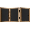 image:imageAmericanflat Hinged 8x10 Picture Frame with ShatterResistant Glass  Double Picture Frames with Engineered Wood  Signature Collection  Photo Frame for Tabletop Display  WhiteDark Oak