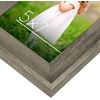 image:imageAmericanflat Rustic Lodge 11x14 Picture Frame Set of 4  Use as 8x10 Picture Frame with Mat or 11x14 Frame Without Mat  Textured Engineered Wood Photo Frame with Hanging Hardware for Wall DecorDriftwood