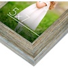 image:imageAmericanflat Rustic Lodge 11x14 Picture Frame Set of 4  Use as 8x10 Picture Frame with Mat or 11x14 Frame Without Mat  Textured Engineered Wood Photo Frame with Hanging Hardware for Wall DecorMetallic Grey