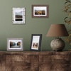 image:imageAmericanflat Rustic Lodge 11x14 Picture Frame Set of 4  Use as 8x10 Picture Frame with Mat or 11x14 Frame Without Mat  Textured Engineered Wood Photo Frame with Hanging Hardware for Wall DecorRustic Lodge