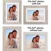 image:imageAmericanflat Rustic Lodge 11x14 Picture Frame Set of 4  Use as 8x10 Picture Frame with Mat or 11x14 Frame Without Mat  Textured Engineered Wood Photo Frame with Hanging Hardware for Wall DecorModern Farmhouse