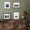 image:imageAmericanflat Rustic Lodge 11x14 Picture Frame Set of 4  Use as 8x10 Picture Frame with Mat or 11x14 Frame Without Mat  Textured Engineered Wood Photo Frame with Hanging Hardware for Wall DecorRustic Lodge