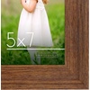 image:imageAmericanflat Rustic Lodge 11x14 Picture Frame Set of 4  Use as 8x10 Picture Frame with Mat or 11x14 Frame Without Mat  Textured Engineered Wood Photo Frame with Hanging Hardware for Wall DecorWalnut