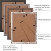 image:imageAmericanflat Rustic Lodge 11x14 Picture Frame Set of 4  Use as 8x10 Picture Frame with Mat or 11x14 Frame Without Mat  Textured Engineered Wood Photo Frame with Hanging Hardware for Wall DecorRustic Lodge