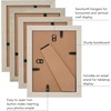 image:imageAmericanflat Rustic Lodge 11x14 Picture Frame Set of 4  Use as 8x10 Picture Frame with Mat or 11x14 Frame Without Mat  Textured Engineered Wood Photo Frame with Hanging Hardware for Wall DecorModern Farmhouse