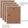 image:imageAmericanflat Rustic Lodge 11x14 Picture Frame Set of 4  Use as 8x10 Picture Frame with Mat or 11x14 Frame Without Mat  Textured Engineered Wood Photo Frame with Hanging Hardware for Wall DecorModern Farmhouse