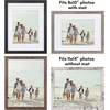 image:imageAmericanflat Rustic Lodge 11x14 Picture Frame Set of 4  Use as 8x10 Picture Frame with Mat or 11x14 Frame Without Mat  Textured Engineered Wood Photo Frame with Hanging Hardware for Wall DecorRustic Lodge