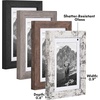 image:imageAmericanflat Rustic Lodge 11x14 Picture Frame Set of 4  Use as 8x10 Picture Frame with Mat or 11x14 Frame Without Mat  Textured Engineered Wood Photo Frame with Hanging Hardware for Wall DecorRustic Lodge