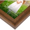 image:imageAmericanflat Rustic Lodge 11x14 Picture Frame Set of 4  Use as 8x10 Picture Frame with Mat or 11x14 Frame Without Mat  Textured Engineered Wood Photo Frame with Hanging Hardware for Wall DecorWalnut