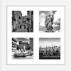 image:imageAmericanflat 4x4 Collage Picture Frame  Fits 4  Driftwood  Overall frame size 10x10 Shatterresistant glass sawtooth hangers included fits photos and artWhite