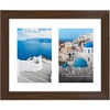 image:imageAmericanflat 4x6 Collage Picture Frame  Fits 4  Engineered Wood  WhiteWalnut