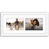 image:imageAmericanflat 5x7 Picture Frame Collage with Polished Plexiglass  Fits Three 5x7 Photos or Use as One 10x20 Picture Frame  Signature Collection  Collage Frames for Wall Display  WhiteWhite