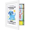 image:imageAmericanflat 85x11 Changeable Kids Art Frame  White  Holds 100 art pieces magnetic front door builtin keyholes for wall display stores finished artworkWhite