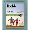 image:imageAmericanflat 8x10 Picture Frame with Polished Crystal Clear Glass  Hampton Collection  Distressed Wood Picture Frames for Tabletop and Wall Display  Charcoal Black  Polished glass wall or tabletop display with included easel sawtooth hangers included fits photos posters and artTurquoise BlueTurquoise Blue