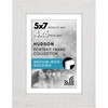 image:imageAmericanflat 8x8 Picture Frame  Matted to 5x5  Engineered Wood  White  Shatterresistant glass wall or tabletop display with included easel sawtooth hangers included secure turntab backingWhite